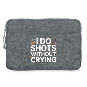 Pediatric Nurse I Do Shots Without Crying Peds RN - Laptoptasche 13" - Grau meliert - Vorne