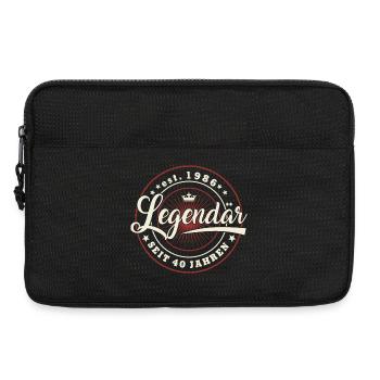 40. Geburtstag 2026 Legendär seit 40 Jahren  - Laptoptasche 13" - Schwarz - Vorne