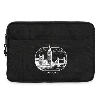 London City Skyline - Laptop bag 13" - black - Front