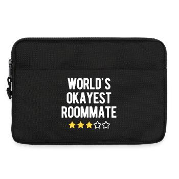 World's Okayest Roommate 3 Sterne Humor - Laptoptasche 13" - Schwarz - Vorne