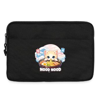 Ramen Katze Kanagawa Pastell - Laptoptasche 13" - Schwarz - Vorne