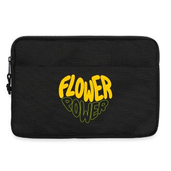 Flower Power Imprimé rétro - Sacoche pour ordinateur portable 13 pouces - noir - Devant