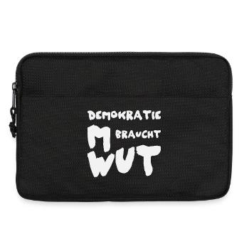 Demokratische Wut Shirt - Laptoptasche 13" - Schwarz - Vorne