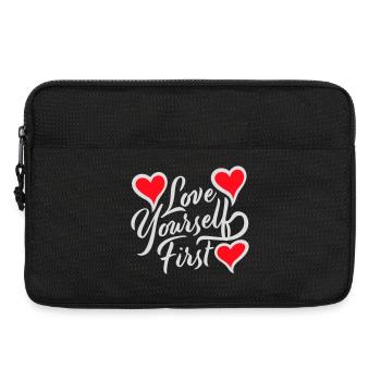 Love Yourself First Self-Love Self-Care - Laptop bag 13" - black - Front