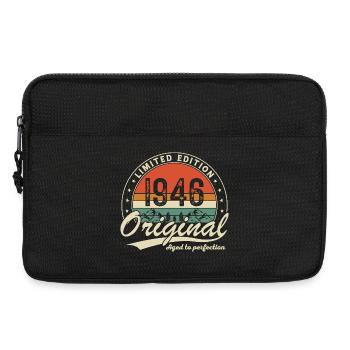 1946 Vintage Rétro Cadeau D'anniversaire - Sacoche pour ordinateur portable 13 pouces - noir - Devant