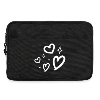 heart - Sacoche pour ordinateur portable 13 pouces - noir - Devant