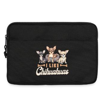 Chihuahua Chihuahueño I Like - Laptop bag 13" - black - Front