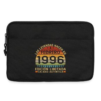 February 1996 Vintage Retro Birthday Gift - Laptop bag 13" - black - Front