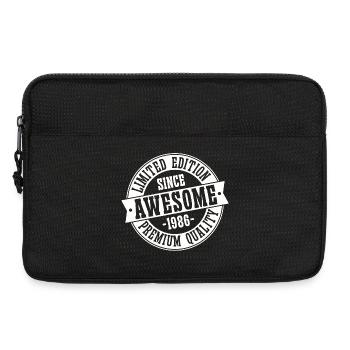 1986 Jahrgang Vintage 40 Geburtstag Geschenk Retro - Laptoptasche 13" - Schwarz - Vorne