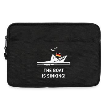 The Boat Is Sinking! (Germany / Deutschland / NEG) - Laptop bag 13" - black - Front