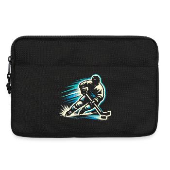 Eishockey Spieler Kinder Geschenk Herren - Laptoptasche 13" - Schwarz - Vorne