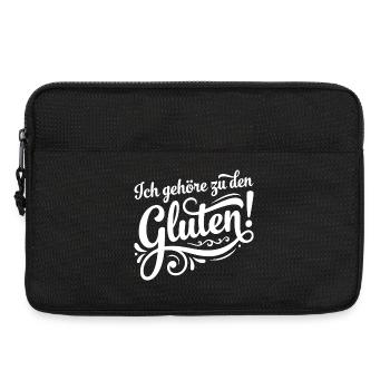 J’appartiens au jeu de mots Gluten – Drôle de mots - Sacoche pour ordinateur portable 13 pouces - noir - Devant