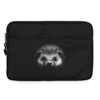Hedgehog - Laptop bag 13" - black - Front