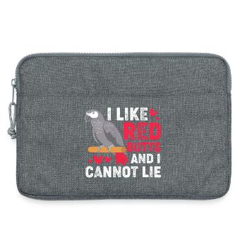 Papagei Grau - Laptoptasche 13" - Grau meliert - Vorne