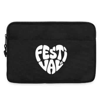 Festival 26 - Herz Form - Herzform - Festival 2026 - Laptoptasche 13" - Schwarz - Vorne