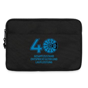HU March 2026 - 40 Years - Birthday Gift - Laptop bag 13" - black - Front