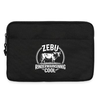 Zebu Mad Cow Cool Badge - Sacoche pour ordinateur portable 13 pouces - noir - Devant