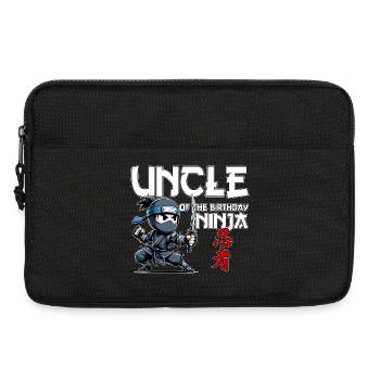 Uncle Of The Birthday Ninja Birthday Funny - Laptop bag 13" - black - Front