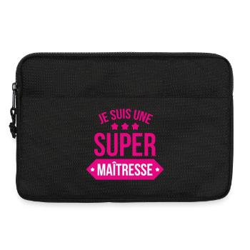 Super Maîtresse : L'Héroïne de l'École Primaire ! - Sacoche pour ordinateur portable 13 pouces - noir - Devant