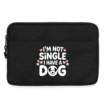 I'm Not Single – I Have a Dog - Laptoptasche 13" - Schwarz - Vorne