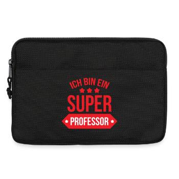 Super Professeur Étoiles Typographie Rouge et Blan - Sacoche pour ordinateur portable 13 pouces - noir - Devant