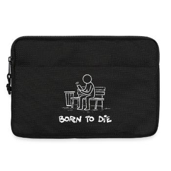 Born to Die – Smartphone Zombie Dark Humor - Laptop bag 13" - black - Front