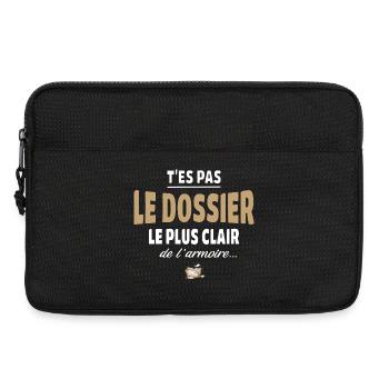 T’es pas le dossier le plus clair de l’armoire - Sacoche pour ordinateur portable 13 pouces - noir - Devant