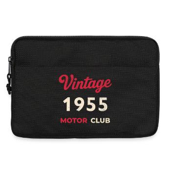 Cadeau vintage de l’année de naissance rétro du Motor Club de 1955 - Sacoche pour ordinateur portable 13 pouces - noir - Devant
