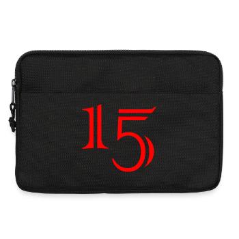 15. 15 ANS. 15e ANNIVERSAIRE. ANNIVERSAIRE 15 ANS. - Sacoche pour ordinateur portable 13 pouces - noir - Devant