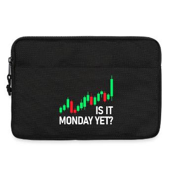 Is it monday yet? Stock Market Exchange Trader - Laptop bag 13" - black - Front