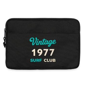 Vintage 1977 Surf Club Retro Geburtsjahr Geschenk - Laptoptasche 13" - Schwarz - Vorne