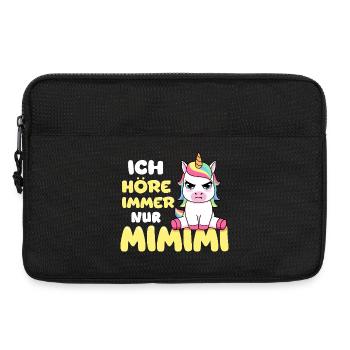 I Always Hear Only A Mimimi Unicorn - Laptop bag 13" - black - Front