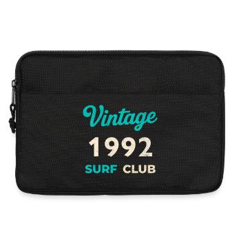 Vintage 1992 Surf Club Retro Geburtsjahr Geschenk - Laptoptasche 13" - Schwarz - Vorne