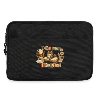 Un dernier chapitre - Chat de lecture douillet - Sacoche pour ordinateur portable 13 pouces - noir - Devant