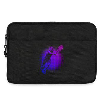 Geschenkidee für einen Tennis mit Tennis - Laptoptasche 13" - Schwarz - Vorne