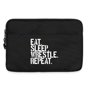 Essen Schlafen Ringen Wiederholen Ringen - Laptoptasche 13" - Schwarz - Vorne