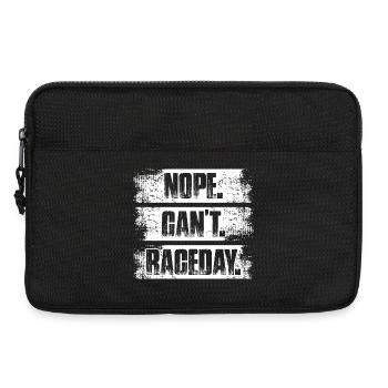 Nope can't raceday Car lover car guy mechanic - Laptoptasche 13" - Schwarz - Vorne