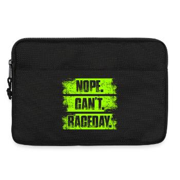Nope can't raceday Car lover car guy mechanic - Laptoptasche 13" - Schwarz - Vorne