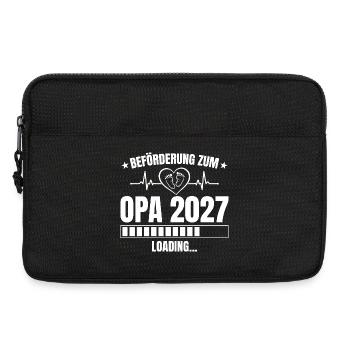 Opa 2027 Loading – Beförderung zum Opa - Laptoptasche 13" - Schwarz - Vorne