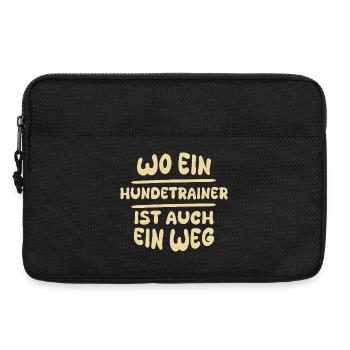Weg des Hundetrainers – Zitat Grafikprint - Laptoptasche 13" - Schwarz - Vorne