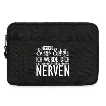 keine sorge schatz ich werde dich für den rest - Laptoptasche 13" - Schwarz - Vorne
