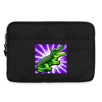 Krokodil - Laptoptasche 13" - Schwarz - Vorne