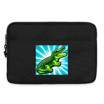 Krokodil - Laptoptasche 13" - Schwarz - Vorne