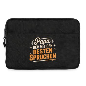 Stolzer Frischgebackener Papa Der beste Vater - Laptoptasche 13" - Schwarz - Vorne