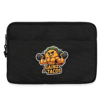 Funny Gym Taco for Men Bodybuilding Fast Food - Laptop bag 13" - black - Front