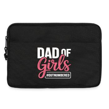 Dad of Girls Outnumbered Girl Dad - Laptoptasche 13" - Schwarz - Vorne