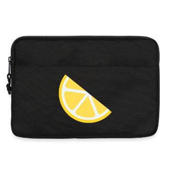 Zitronen-Scheibe Vintage Grafik - Laptoptasche 13" - Schwarz - Vorne