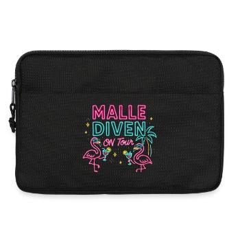 Malle Divas en tournée Fête féminine Flamingo à Majorque - Sacoche pour ordinateur portable 13 pouces - noir - Devant