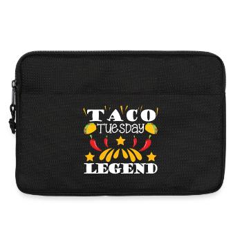 Légende du mardi du taco - Sacoche pour ordinateur portable 13 pouces - noir - Devant