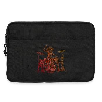 Geschenkidee für eine Percussionistin mit Drum Kit - Laptoptasche 13" - Schwarz - Vorne
